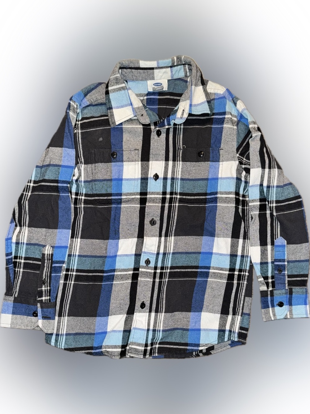 EUC boys flannel button up shirt, size 8